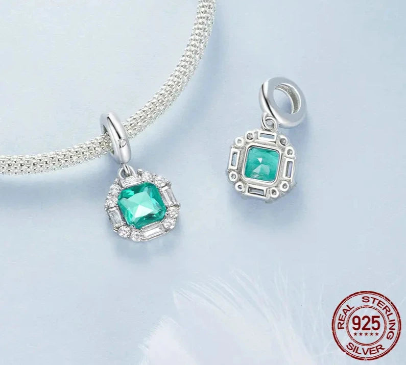 Green Light Charm for Bracelet and Necklace