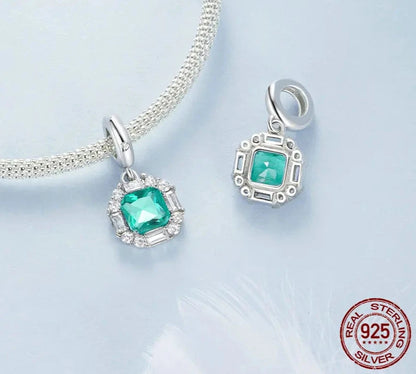 Green Light Charm for Bracelet and Necklace