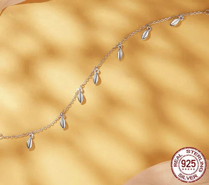 925 Sterling Silver Dainty Tassels Bracelet
