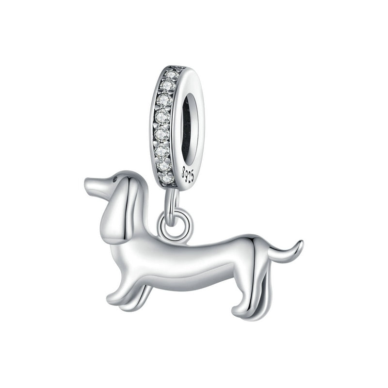 925 Sterling Silver Dog Charms - TEA LU SHOP