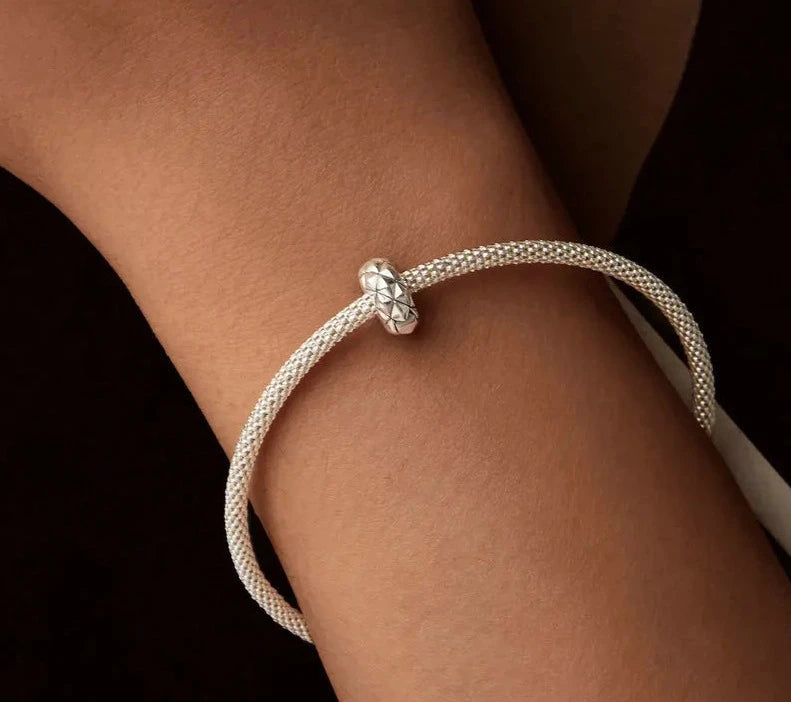 925 Sterling Silver Diamond Charm