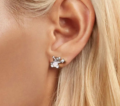 925 Sterling Silver Cute Bear Stud Earrings - Shine Bright Store