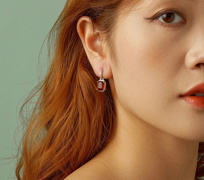 925 Sterling Silver Autumn Statement Hoop Earrings