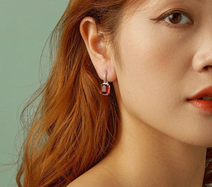 925 Sterling Silver Autumn Statement Hoop Earrings