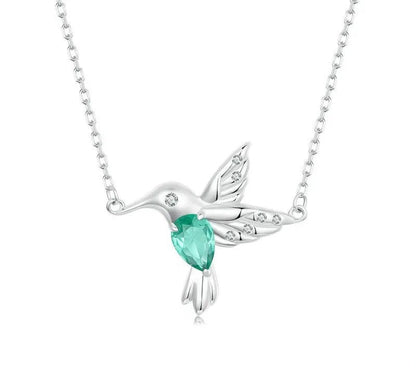 925 Sterling Silver Hummingbird Necklace - Shine Bright Store