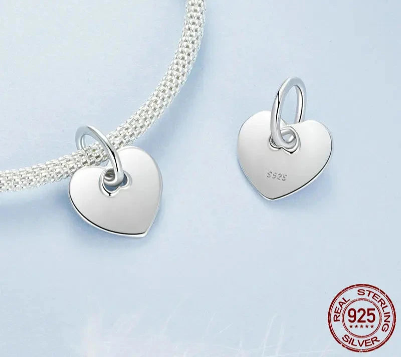 925 Sterling Silver Heart Charm