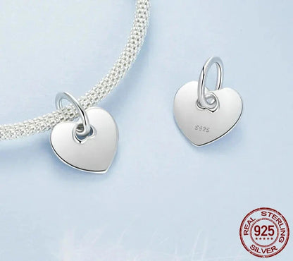 925 Sterling Silver Heart Charm