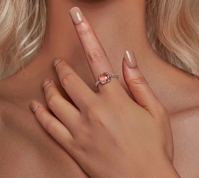 925 Sterling Silver Solitaire Engagement Ring
