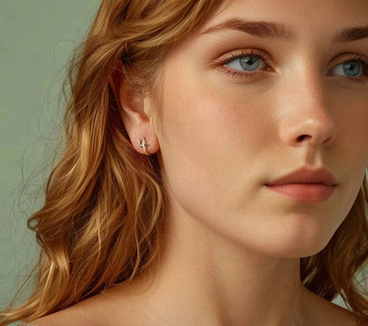 925 Sterling Silver Starlight Hoop Earrings