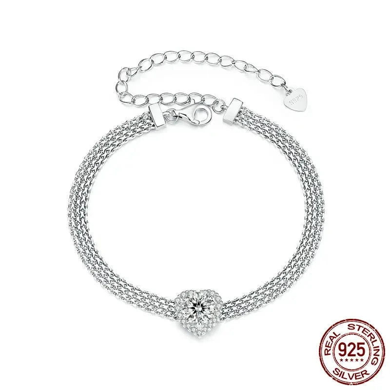 925 Sterling Silver 4mm Mesh Link Bracelet