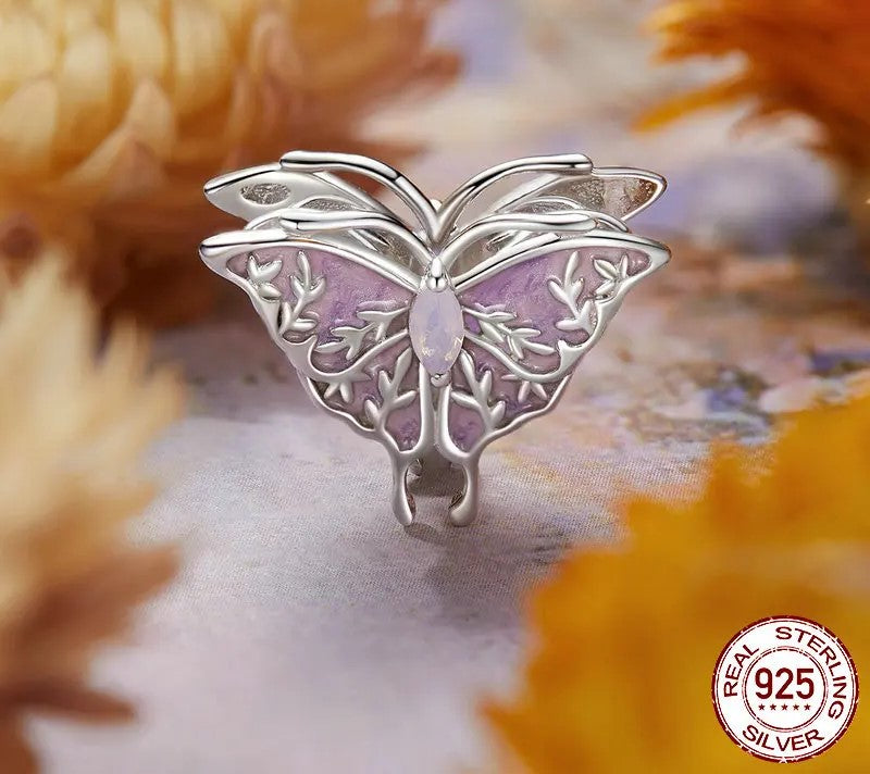 925 Sterling Silver Dragonfly / Butterfly / Flower / Bird Charms - Shine Bright Store
