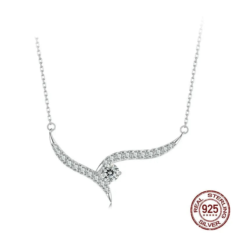 925 Sterling Silver Minimalist Line Necklace
