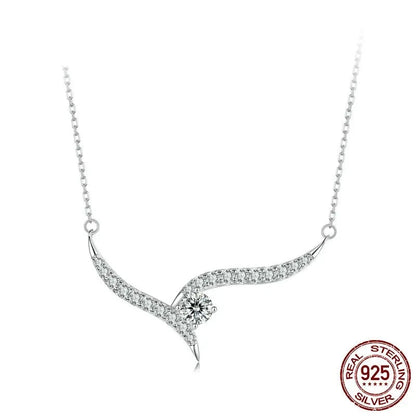 925 Sterling Silver Minimalist Line Necklace
