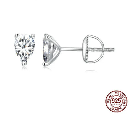 925 Sterling Silver Moissanite Stud Earrings - Shine Bright Store