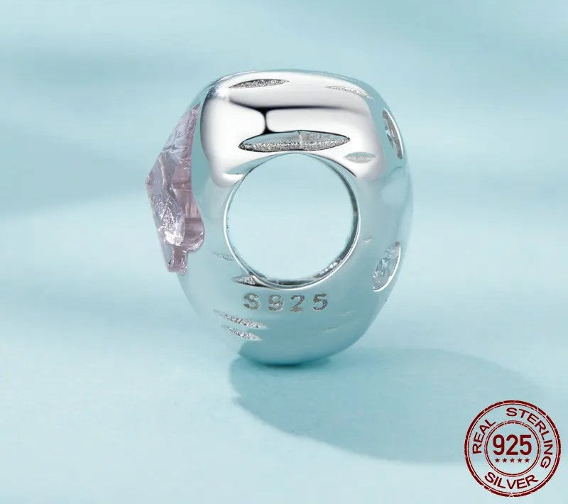 925 Sterling Silver Heart-shaped Balloon Charm - Shine Bright Store