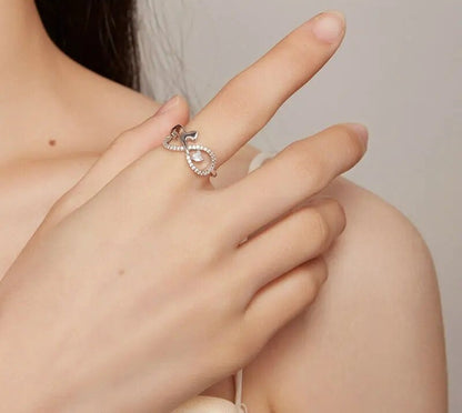 925 Sterling Silver Cute Cat Ring - TEA LU SHOP