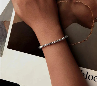 925 Sterling Silver Bead Ball Bracelet