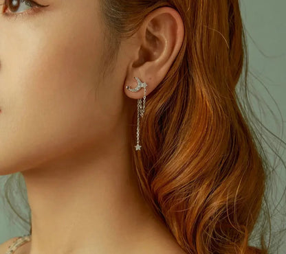 925 Sterling Silver Tassel Stud Earrings