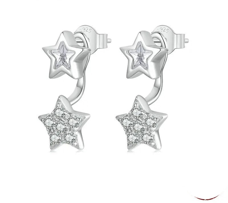 925 Sterling Silver Hypoallergenic Star Earrings - Shine Bright Store