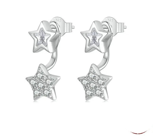 925 Sterling Silver Hypoallergenic Star Earrings - Shine Bright Store