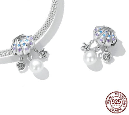 925 Sterling Silver Crystal Ball Charms - TEA LU SHOP