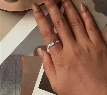 925 Sterling Silver Daisy Ring