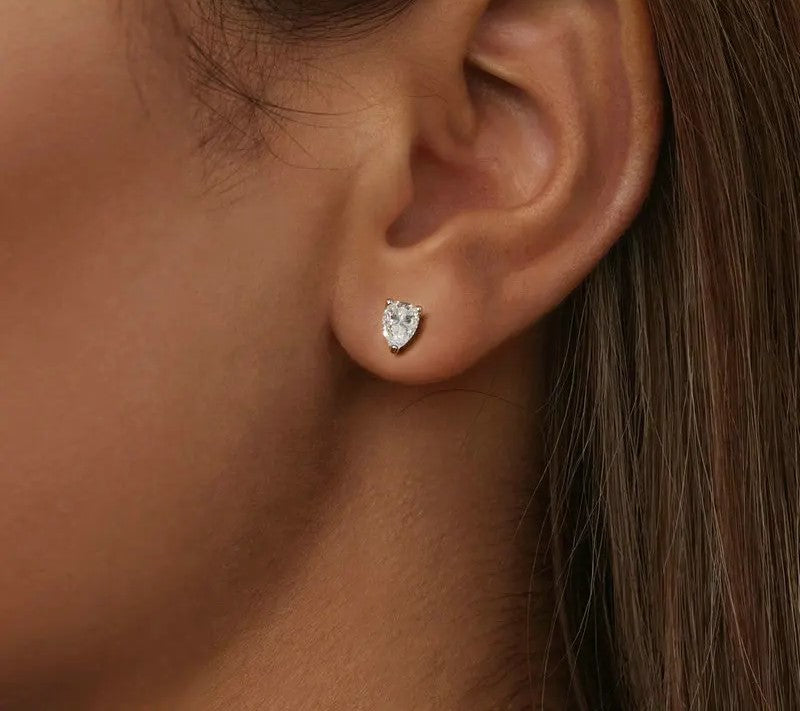 925 Sterling Silver Moissanite Stud Earrings - Shine Bright Store