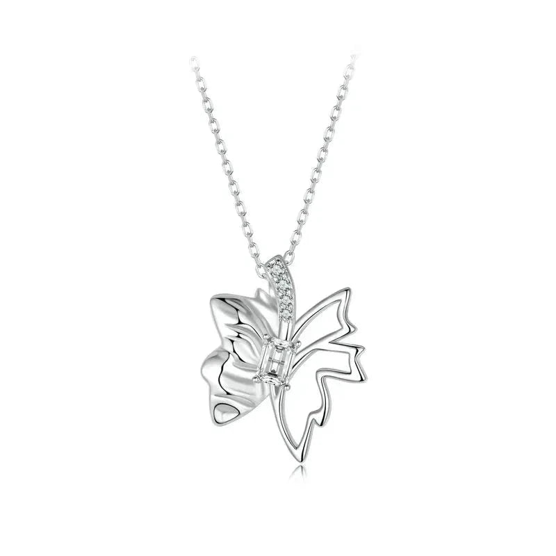 925 Sterling Silver Butterfly Pendant Necklace