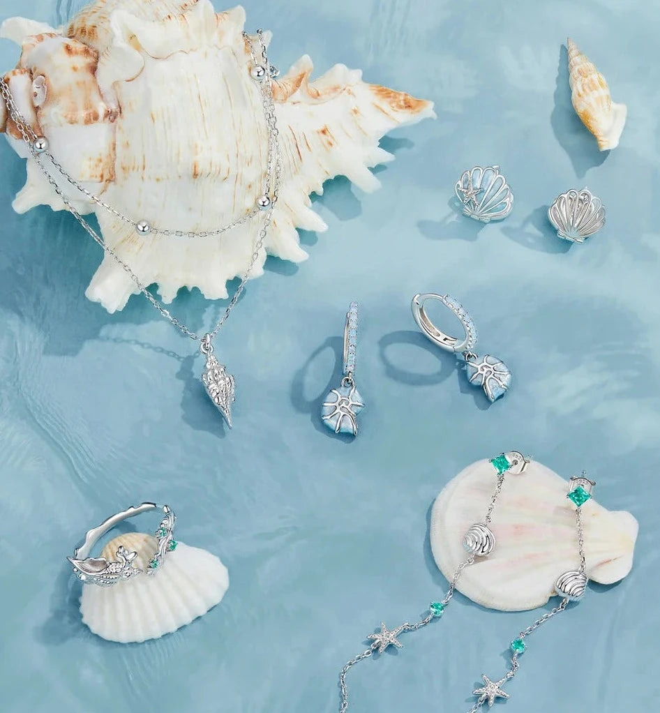 925 Sterling Silver Conch Open Ring