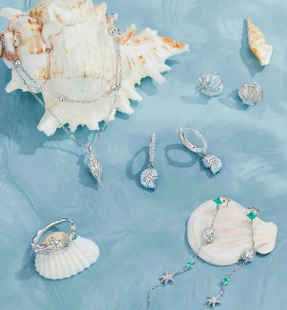 925 Sterling Silver Conch Open Ring