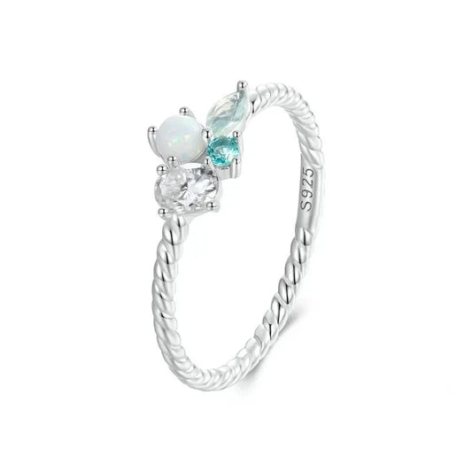 925 Silver Exquisite Opal Ring
