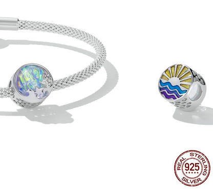 925 Sterling Silver Crystal Ball Charms - TEA LU SHOP