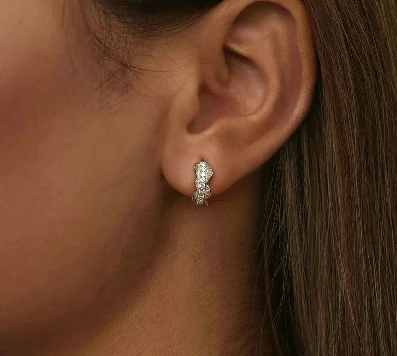925 Sterling Silver Delicate Hoop Earrings