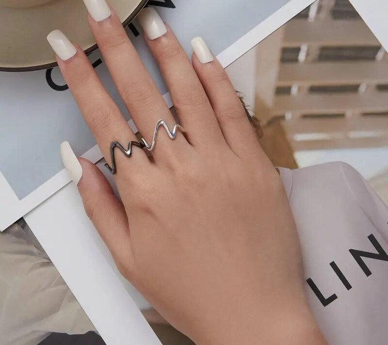 925 Sterling Silver Minimalism Simple Ring - TEA LU SHOP