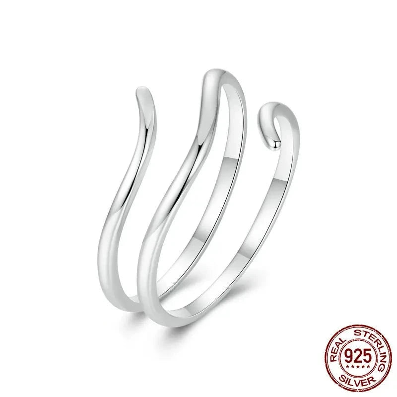 Simple Multi-layer Opening Lucky Adjustable Ring
