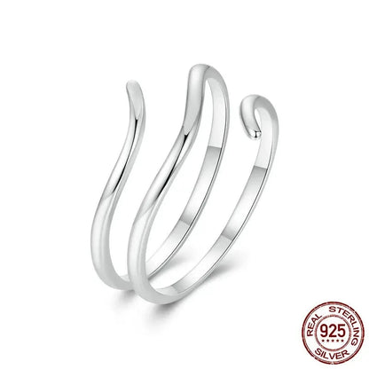 Simple Multi-layer Opening Lucky Adjustable Ring