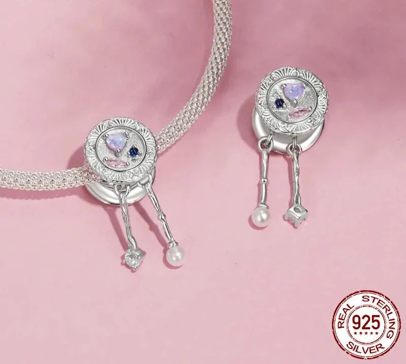 925 Sterling Silver Romantic Tableware Charm