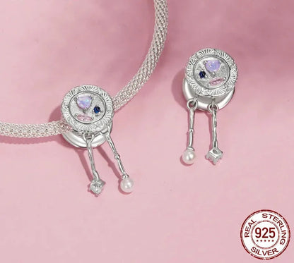 925 Sterling Silver Romantic Tableware Charm