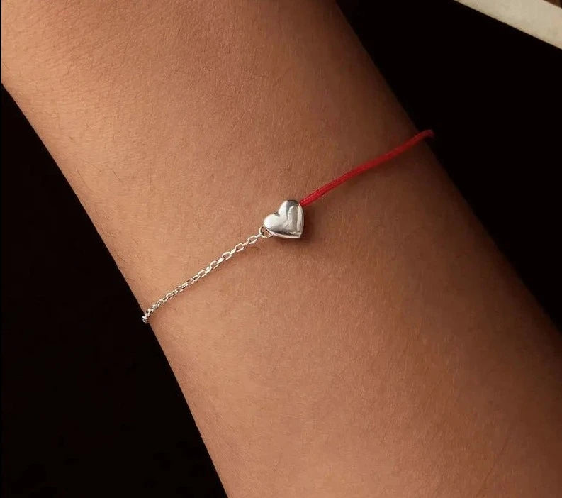 925 Sterling Silver Fashion Heart Bracelet