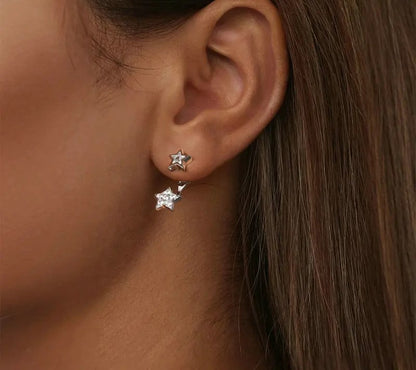 925 Sterling Silver Hypoallergenic Star Earrings - Shine Bright Store