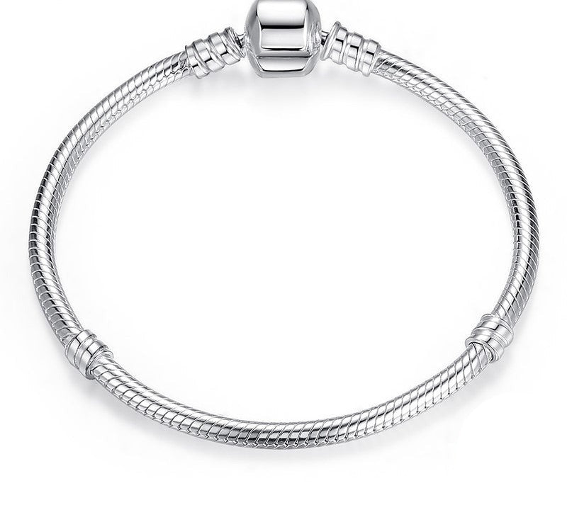 925 Sterling Silver Snake Chain Bracelet - TEA LU SHOP
