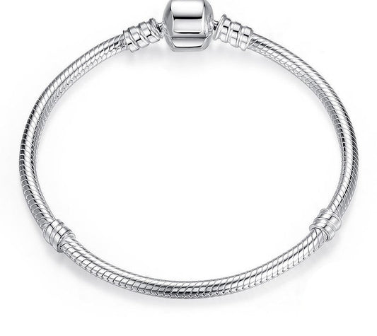 925 Sterling Silver Snake Chain Bracelet - TEA LU SHOP