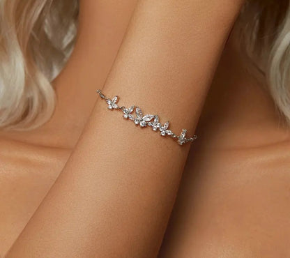 925 Sterling Silver Exquisite Dancing Butterfly Bracelet - Shine Bright Store