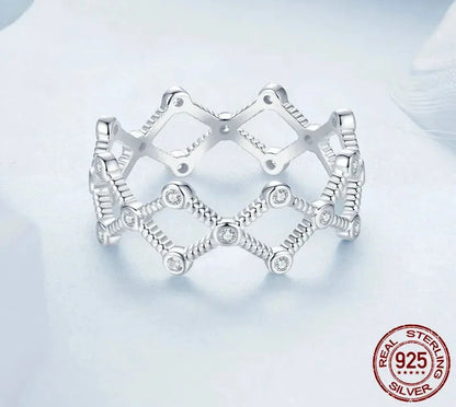 925 sterling silver Cubic Zirconia Ring