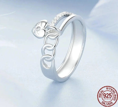 Double-layer Heart Ring
