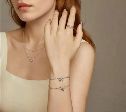 925 Sterling Silver Bow Rings