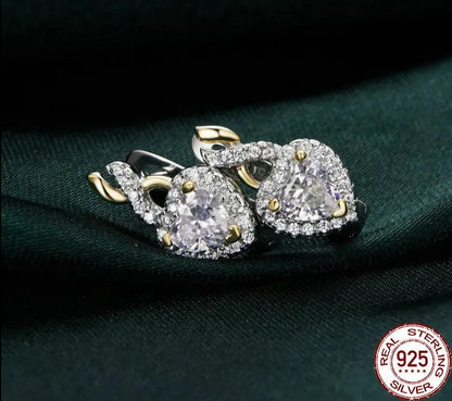 Delicate Heart-shaped Ear Buckles