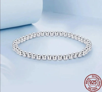 925 Sterling Silver Bead Ball Bracelet