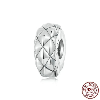 925 Sterling Silver Diamond Charm