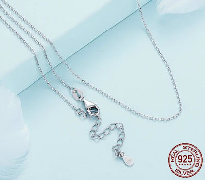 925 Sterling Silver Clasp Adjustable Necklace - TEA LU SHOP
